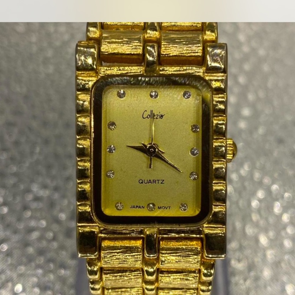 *** Collezio ^^^ Gold Tone Rectangular Bracelet W… - image 8